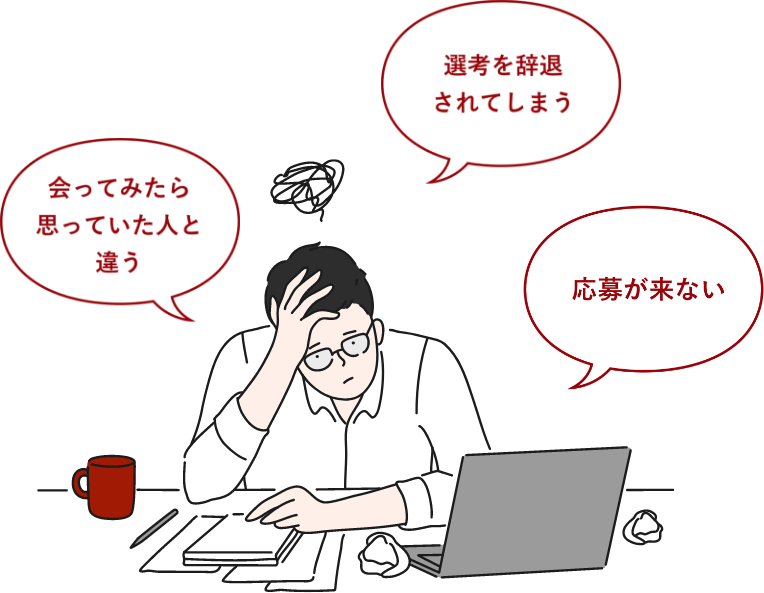中途採用のそのお悩み、ビズリーチを使えば解決できます