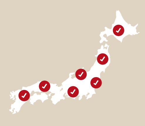 各エリアの専任担当者による手厚い伴走支援