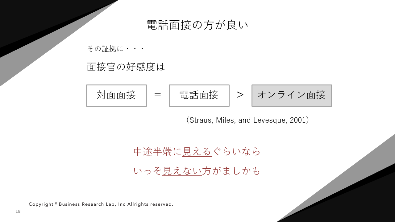 電話面接の方が良い